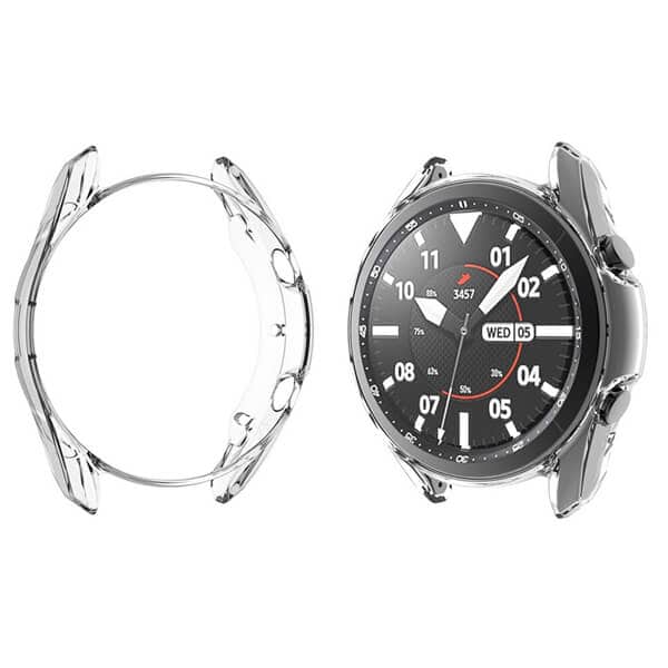 For Samsung Galaxy Watch 4 Classic 42mm Soft Gel Case Full Cover Protector (Clear)