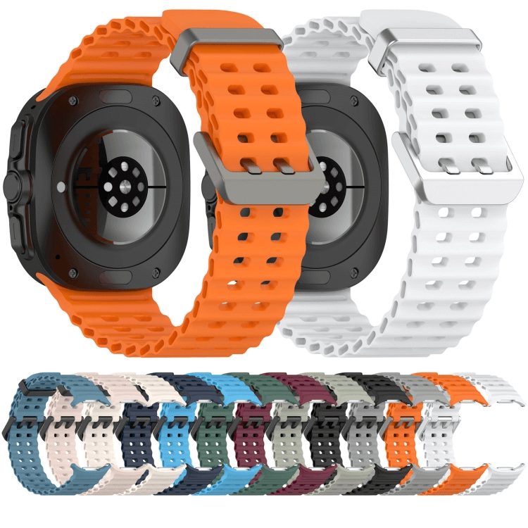 For Samsung Galaxy Watch Ultra 47mm Silicon Sports Wristband