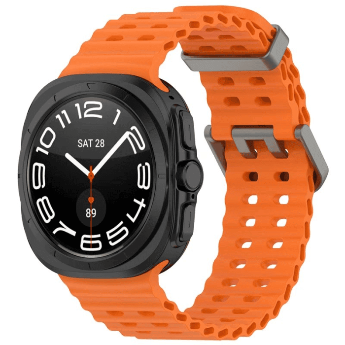 For Samsung Galaxy Watch Ultra 47mm Silicon Sports Wristband