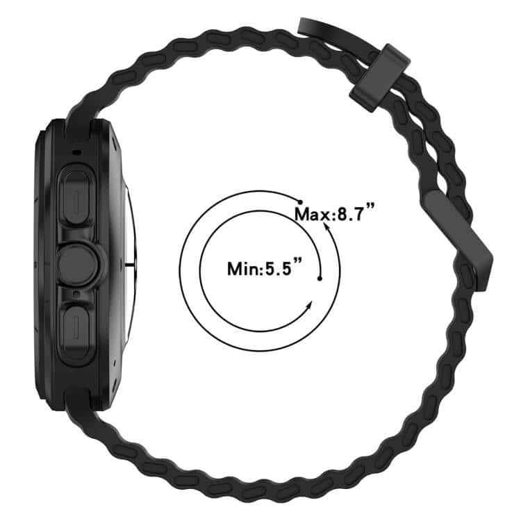 For Samsung Galaxy Watch Ultra 47mm Silicon Sports Wristband