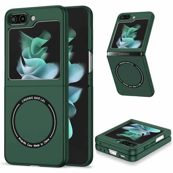 For Samsung Galaxy Z Flip 5 Magsafe Magnetic Wireless Charging Shockproof Case Cover