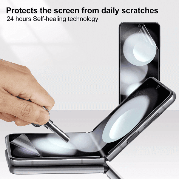For Samsung Galaxy Z Flip 6 5 4 Fexible Membrane Scratch ResistanceTPU HD Clear Screen Protector Flim
