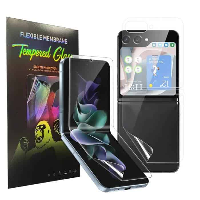 For Samsung Galaxy Z Flip 6 5 4 Fexible Membrane Scratch ResistanceTPU HD Clear Screen Protector Flim