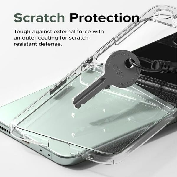For Samsung Galaxy Z Flip 6 Clear Case Slim With 4 Corners [Shock Absorption] Hard Back Soft Bumper Cover