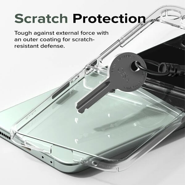 For Samsung Galaxy Z Flip 6 Clear Case Slim With 4 Corners [Shock Absorption] Hard Back Soft Bumper Cover