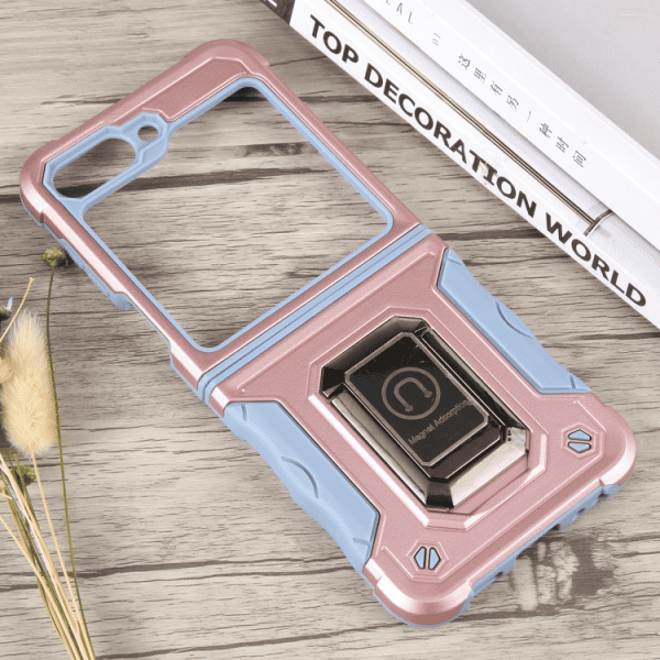For Samsung Galaxy Z Flip 6 Flip 5 5G Magnetic Ring Rugged Shockproof Case Heavy Duty Protective Back Cover