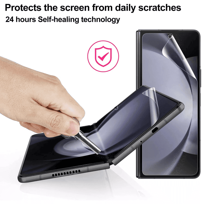 For Samsung Galaxy Z Fold 6 5 4 Fexible Membrane Scratch ResistanceTPU HD Clear Screen Protector Flim