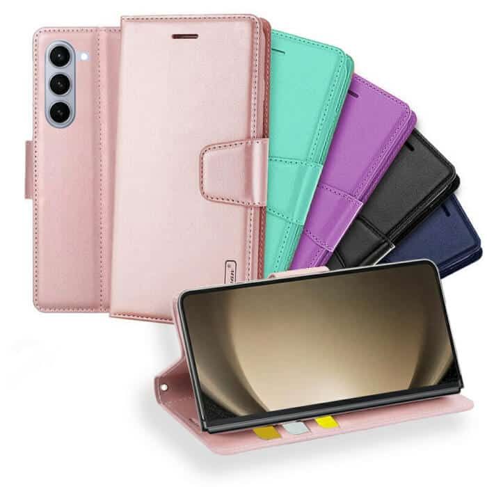 For Samsung Galaxy Z Fold 6 5G Hanman Wallet Case Flip Leather Card Slots Magnetic Stand Cover