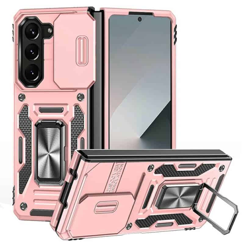 For Samsung Galaxy Z Fold 6 5G Magnetic Ring Rugged Shockproof Case Heavy Duty Protective Back Cover