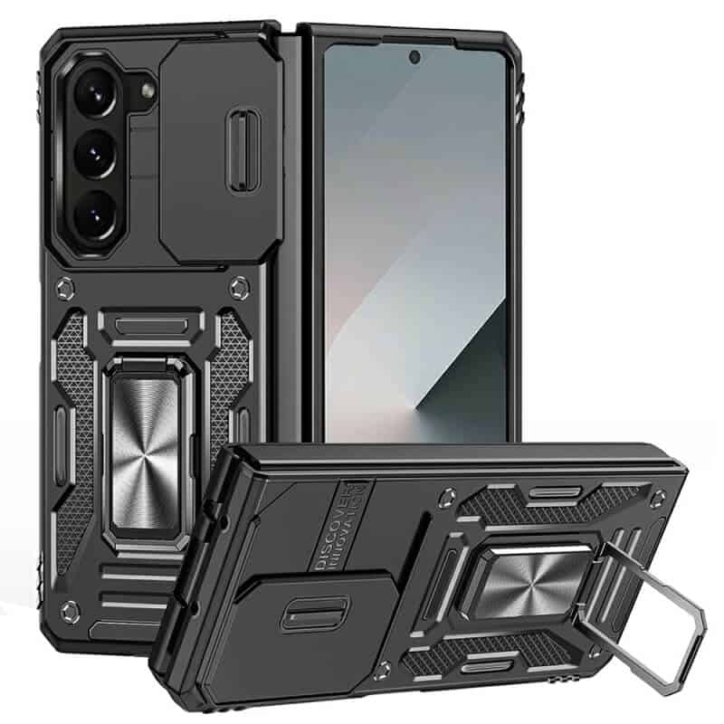 For Samsung Galaxy Z Fold 6 5G Magnetic Ring Rugged Shockproof Case Heavy Duty Protective Back Cover