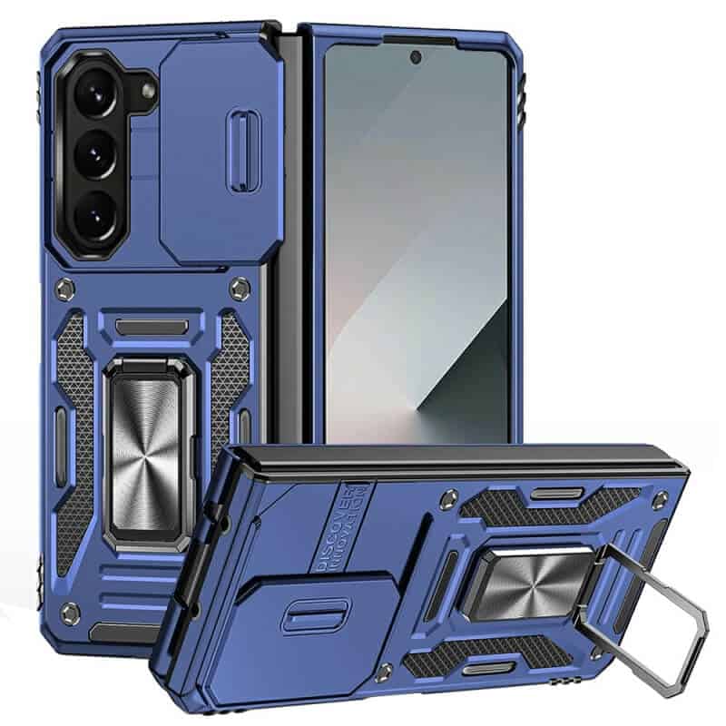 For Samsung Galaxy Z Fold 6 5G Magnetic Ring Rugged Shockproof Case Heavy Duty Protective Back Cover