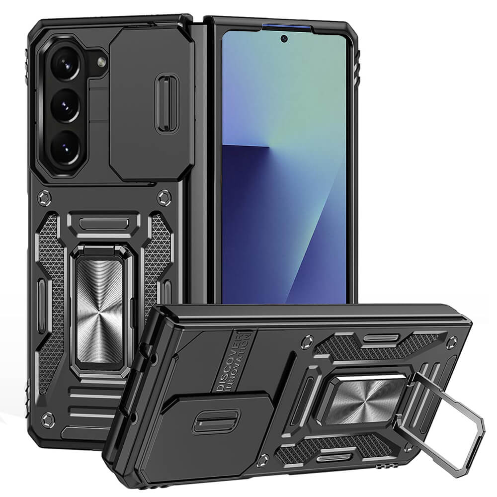 For Samsung Galaxy Z Fold 7 5G Magnetic Ring Rugged Shockproof Case Heavy Duty Protective Back Cover