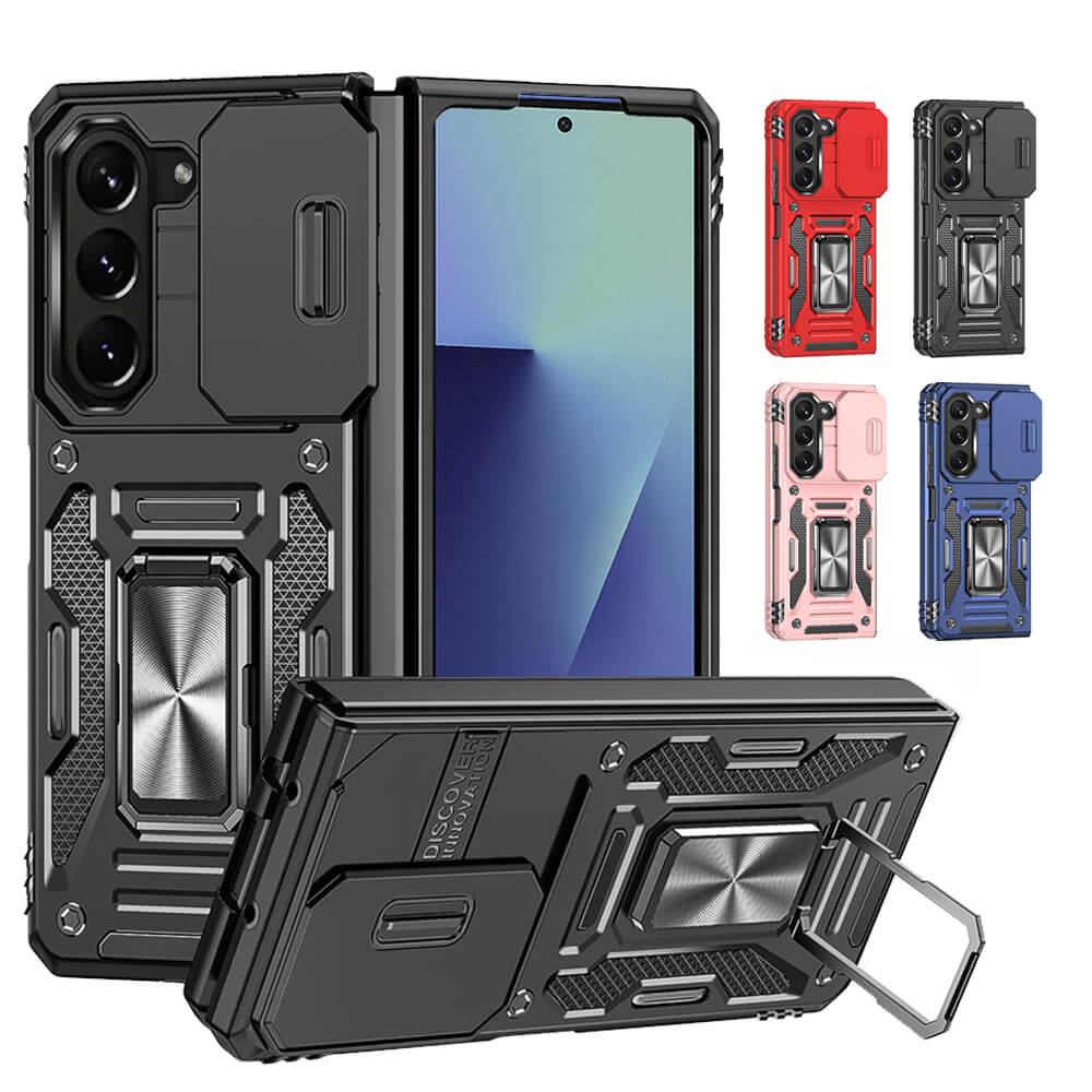 For Samsung Galaxy Z Fold 7 5G Magnetic Ring Rugged Shockproof Case Heavy Duty Protective Back Cover