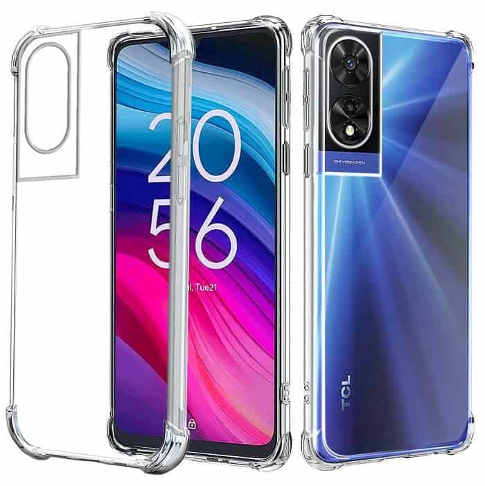 For TCL 505 SupRShield Heavy Duty Soft Tough Gel Transparent Air Cushion Shockproof Back Cover