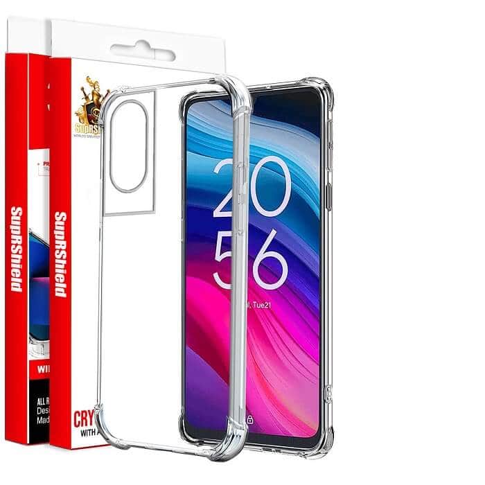 For TCL 505 SupRShield Heavy Duty Soft Tough Gel Transparent Air Cushion Shockproof Back Cover