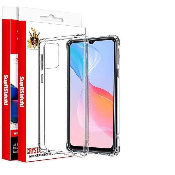 For Vivo Y21S SupRShield Clear Case Shockproof Tough Soft Gel Clear Transparent Air Cushion Cover (Transparent)