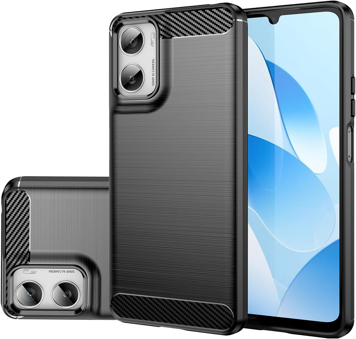 For Motorola Moto G06 SupRShield Case Shockproof Heavy Duty Rugged Anti Knock Back Cover (Black)