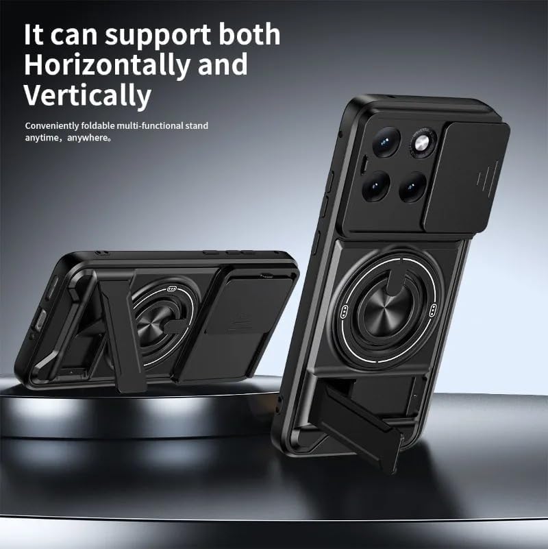 For Motorola Moto Signature 5G Anti Scratch Rugged Magnetic Ring Shockproof Heavy Duty Cover