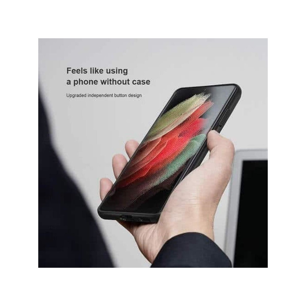 For Samsung Galaxy S21 Ultra Nillkin Stylus S Pen Slot PU Aoge Leather Case Card Slot Back Cover (Black)