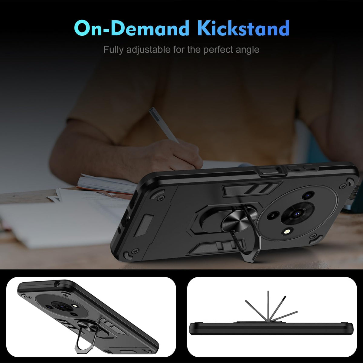 For Telstra T Pro 2 5G Magnetic Ring Rugged Shockproof Case Heavy Duty Protective Back Cover