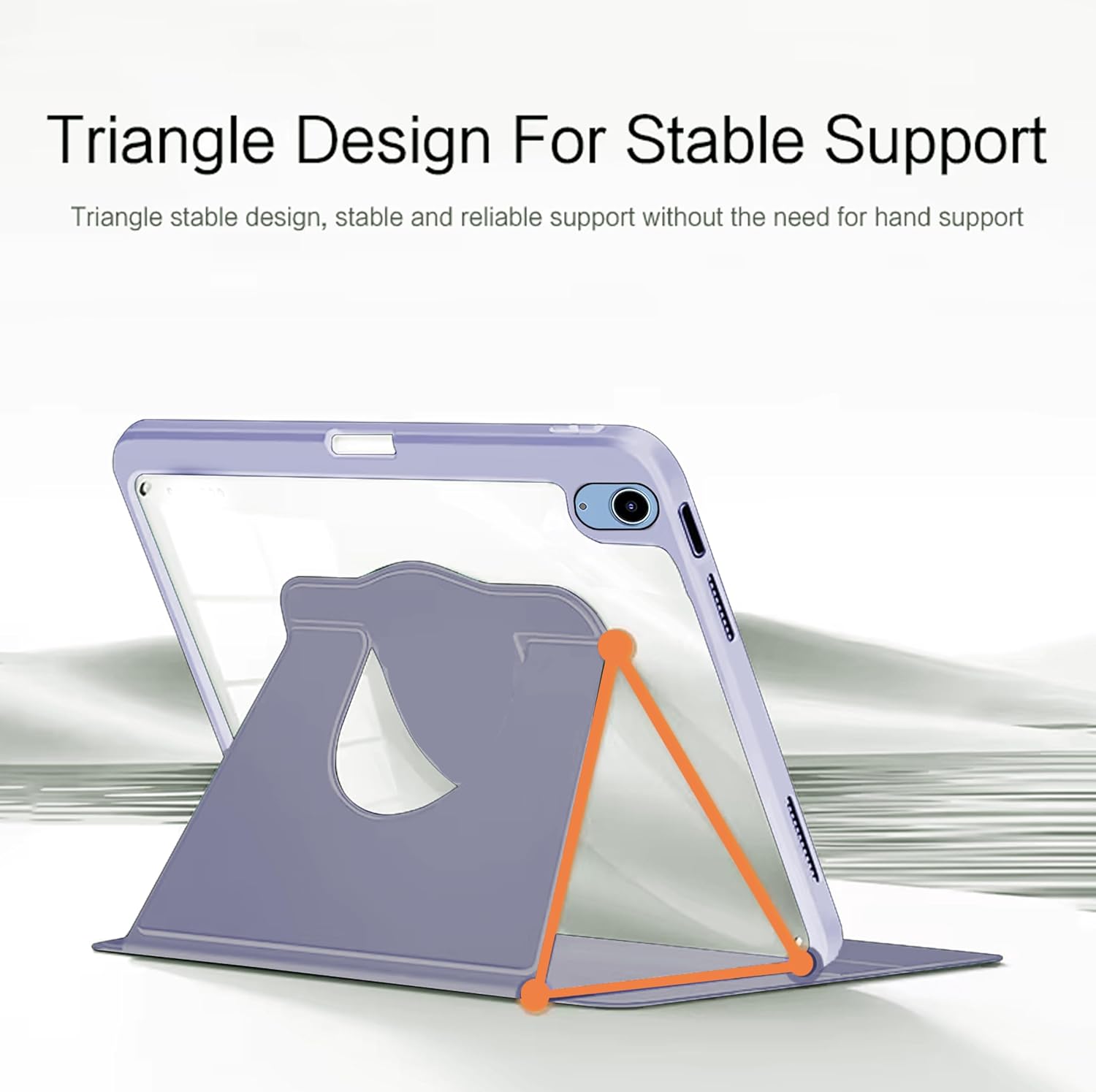 For Apple iPad 11th 10th Gen Case With Pencil Holder Rotaing Folio Leather Shockproof Stand Cover