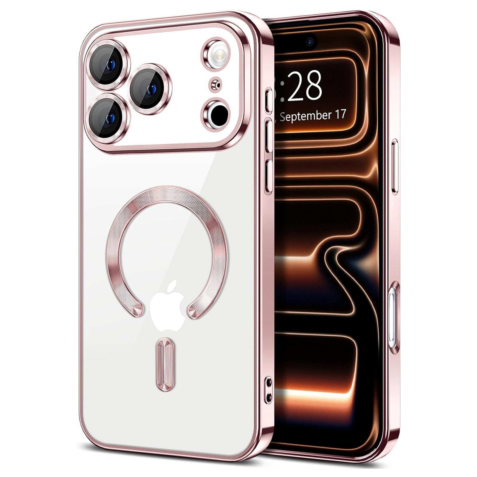 For Apple iPhone 17 | 17 Air | 17 Pro | 17 Pro Max MagSafe Magnetic Case with HaloLock Shockproof Protection Scratch Resistant Back Clear Protective Cover