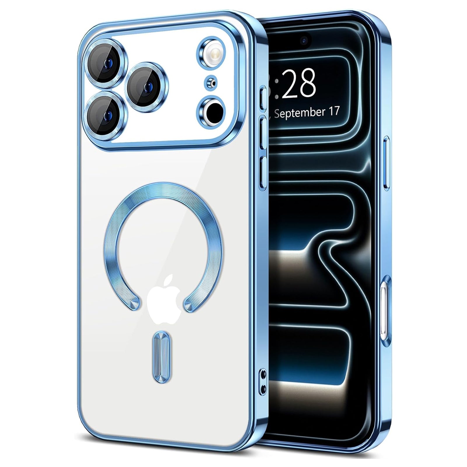 For Apple iPhone 17 | 17 Air | 17 Pro | 17 Pro Max MagSafe Magnetic Case with HaloLock Shockproof Protection Scratch Resistant Back Clear Protective Cover