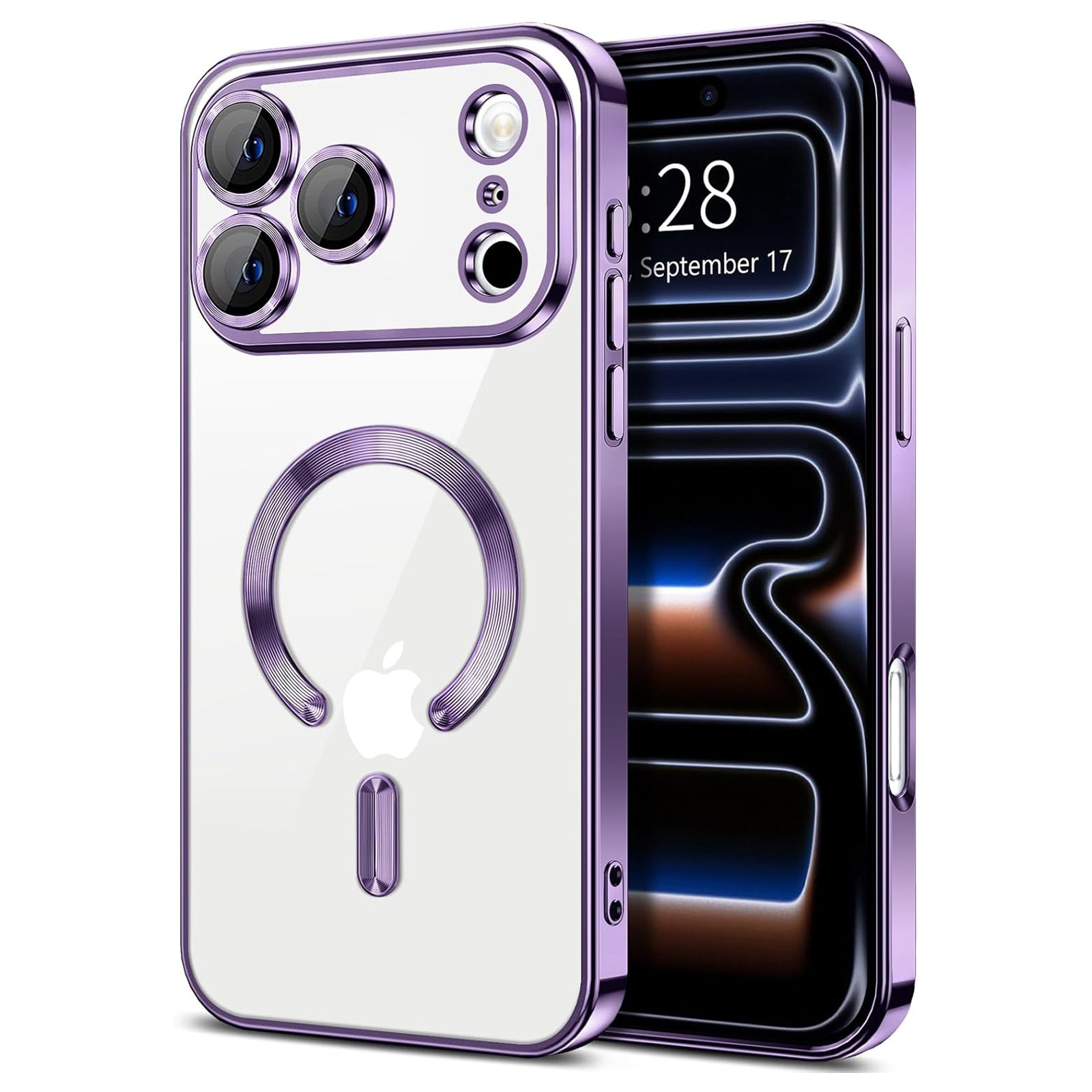 For Apple iPhone 17 | 17 Air | 17 Pro | 17 Pro Max MagSafe Magnetic Case with HaloLock Shockproof Protection Scratch Resistant Back Clear Protective Cover