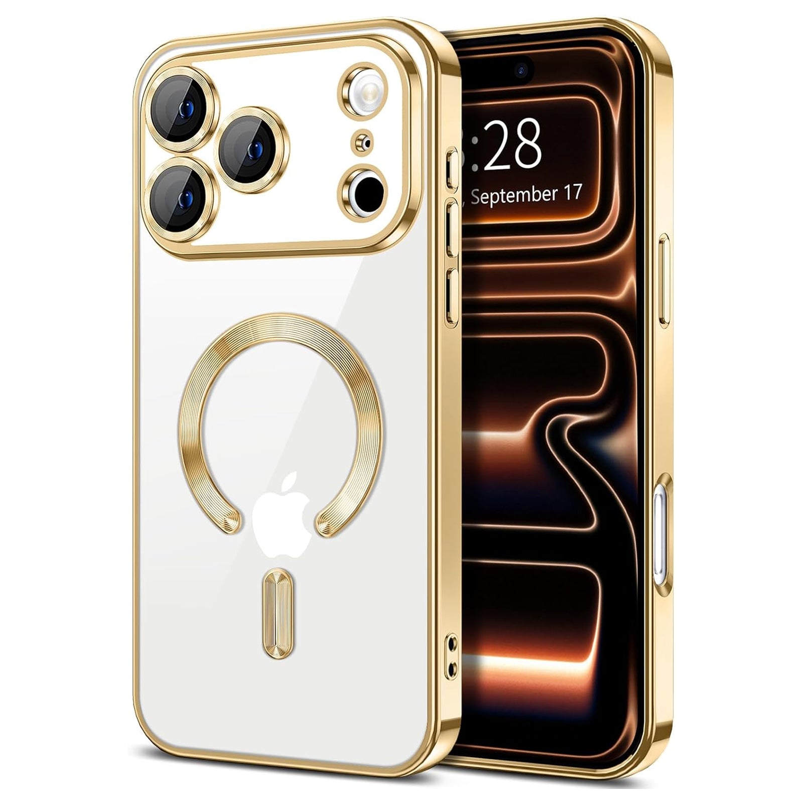 For Apple iPhone 17 | 17 Air | 17 Pro | 17 Pro Max MagSafe Magnetic Case with HaloLock Shockproof Protection Scratch Resistant Back Clear Protective Cover
