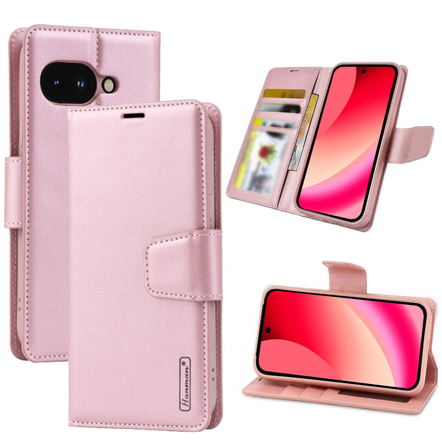 For Google Pixel 10a/10/10 Pro | Pixel 10 Pro XL | Pixel 10 Pro Fold Hanman Wallet Case Flip Leather Card Slots Magnetic Stand Cover