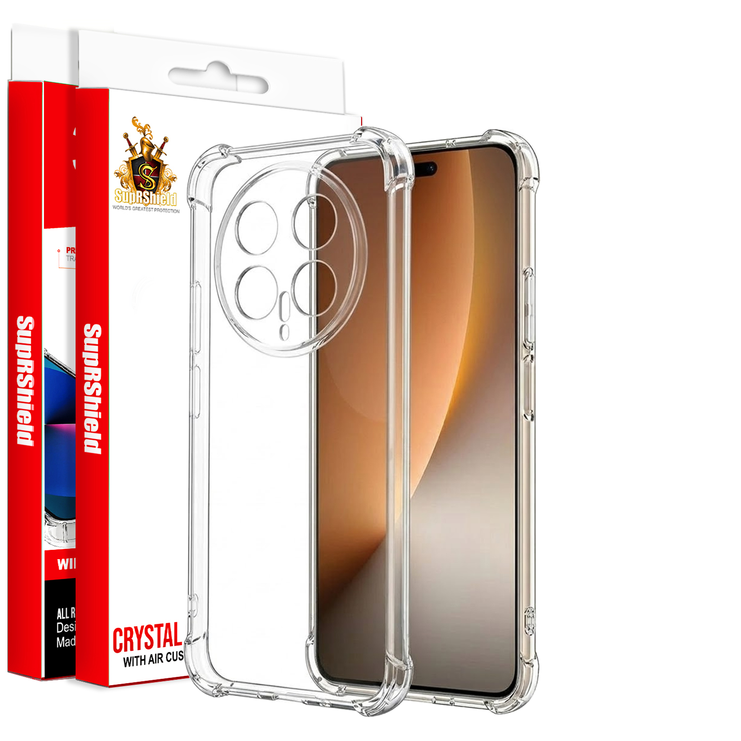 For Honor X9D 5G | Honor Magic 8 Pro 5G SupRShield Clear Case Shockproof Heavy Duty Gel Air Cushion Cover