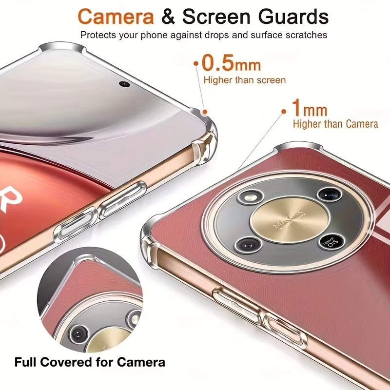 For Honor X9D 5G | Honor Magic 8 Pro 5G SupRShield Clear Case Shockproof Heavy Duty Gel Air Cushion Cover