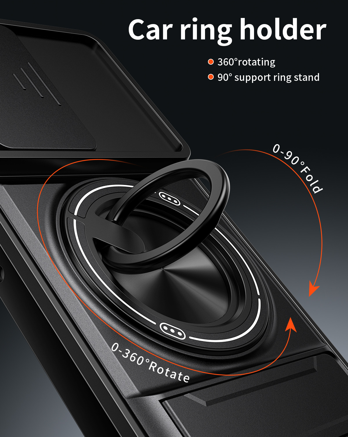 For Motorola Moto Signature 5G Anti Scratch Rugged Magnetic Ring Shockproof Heavy Duty Cover