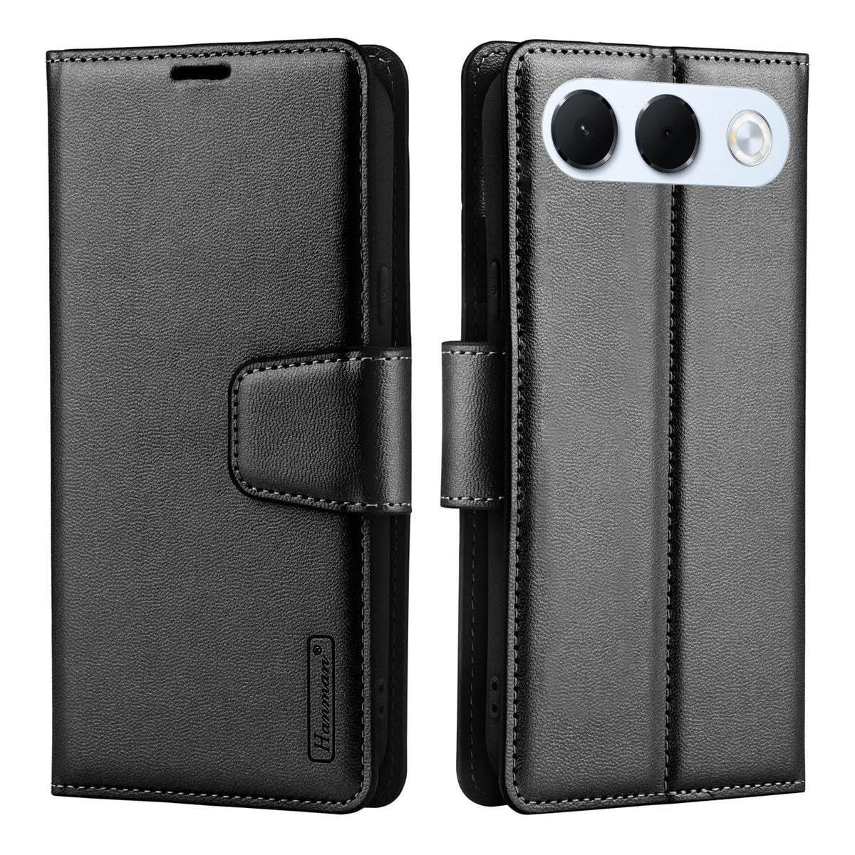 For Oppo A7 Pro 5G Hanman Wallet Case – Magnetic Leather Flip Cover with Card Slots & Stand