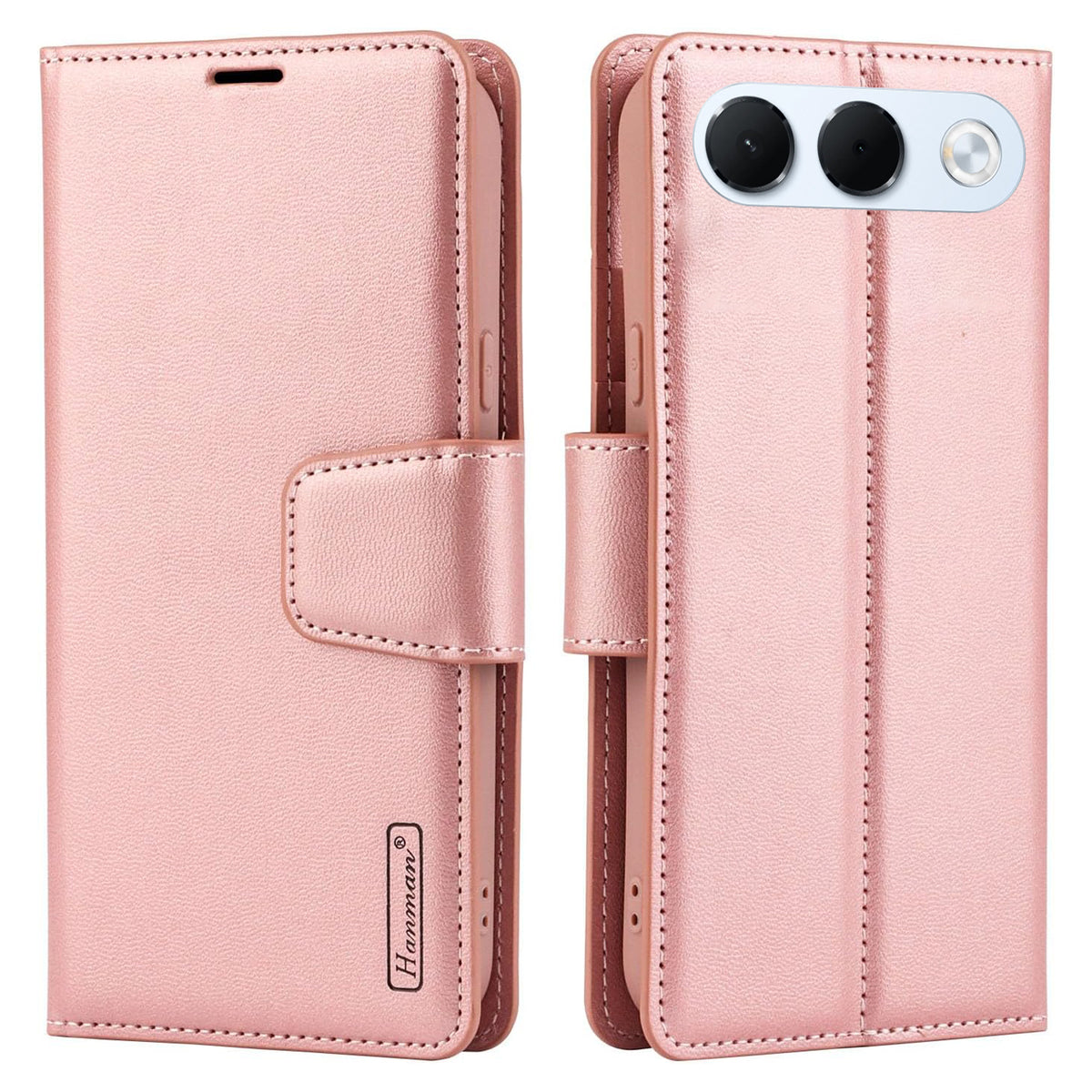 For Oppo A7 Pro 5G Hanman Wallet Case – Magnetic Leather Flip Cover with Card Slots & Stand