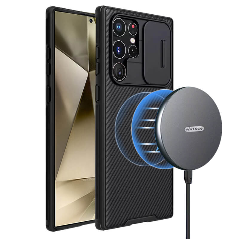 Nillkin For Samsung Galaxy S24 S25 Ultra Plus Case, CamShield Series Slim Stylish Protective Case with Slide Camera Cover