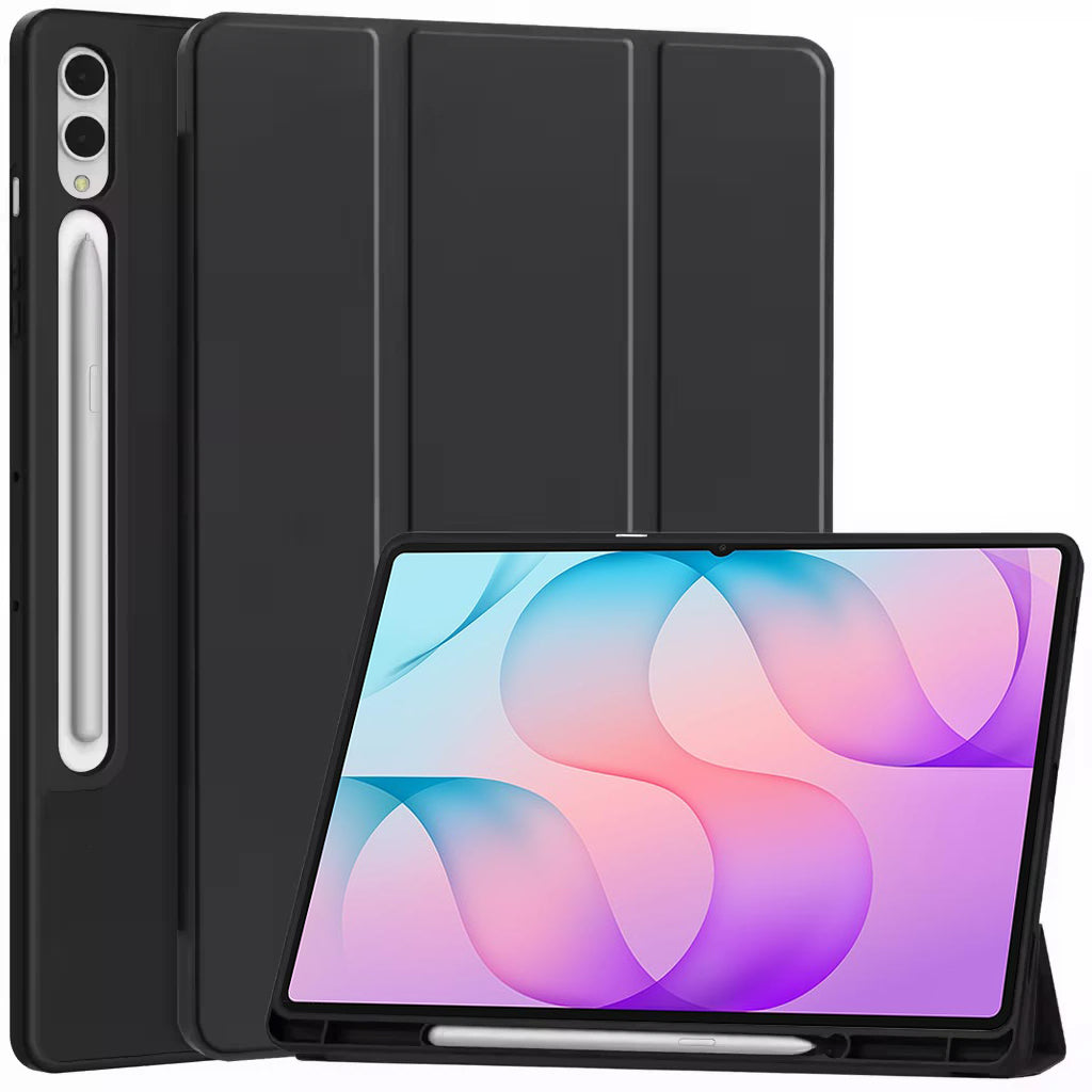 For Samsung Galaxy TAB S12 Ultra /S11 Ultra With Pencil Holder Folio Smart Leather Magnetic Stand Case Cover
