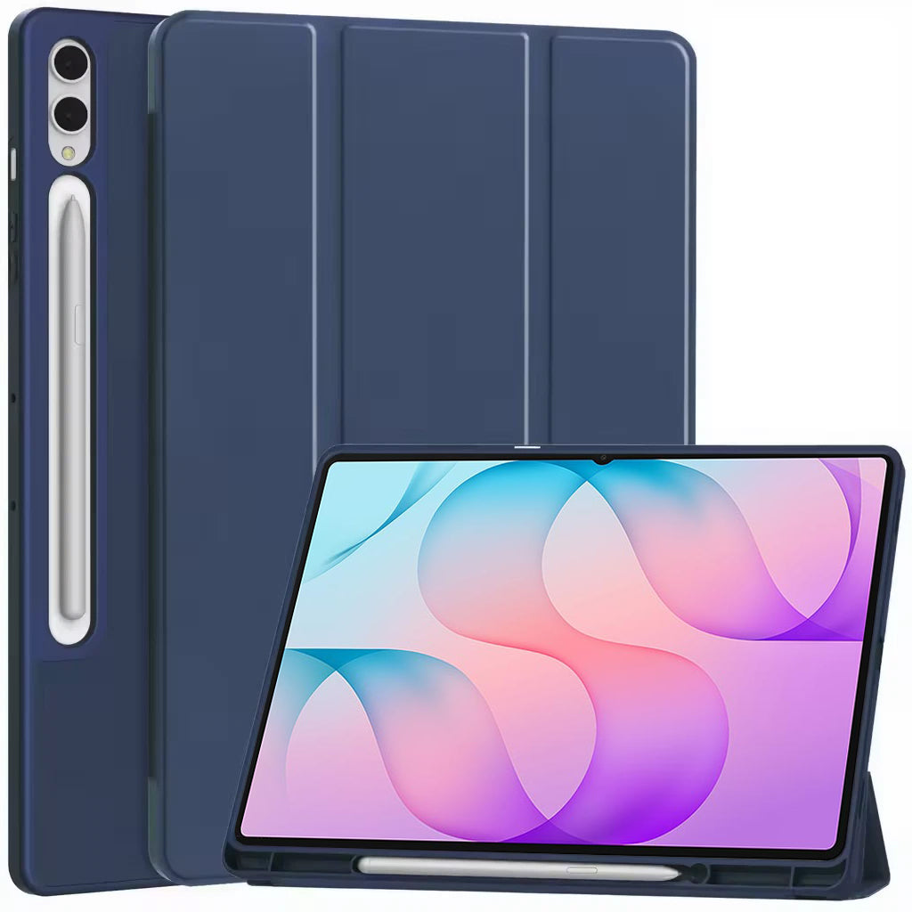 For Samsung Galaxy TAB S12 Ultra /S11 Ultra With Pencil Holder Folio Smart Leather Magnetic Stand Case Cover