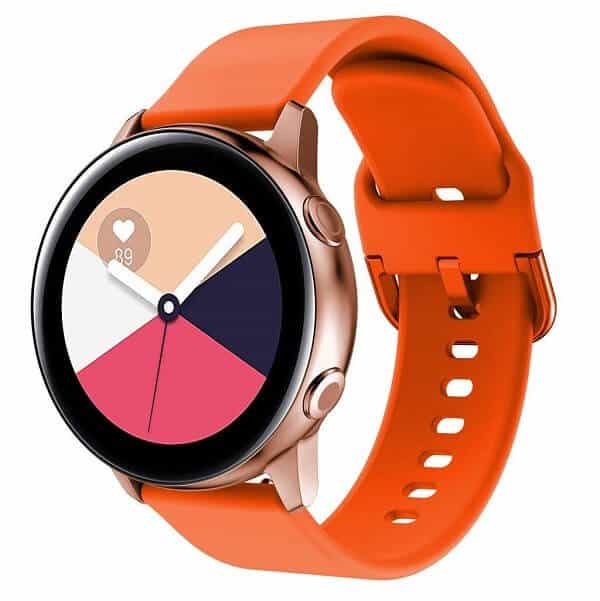 Garmin Venu SQ Silicone Wristband Adjustable Silicone Rubber Watch Band Kit (Orange)
