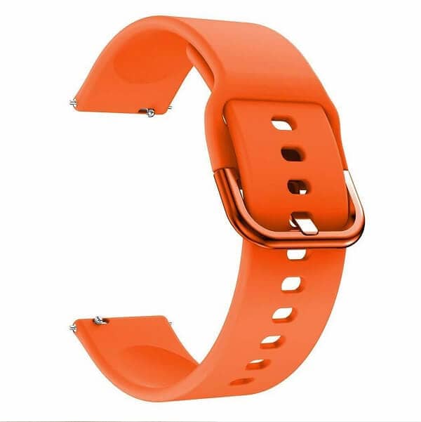 Garmin Venu 2 Plus /Venu SQ Silicone Wristband Adjustable Silicone Rubber Watch Replacement Band Kit (Orange)