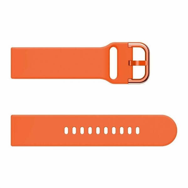 Garmin Venu 2 Plus /Venu SQ Silicone Wristband Adjustable Silicone Rubber Watch Replacement Band Kit (Orange)