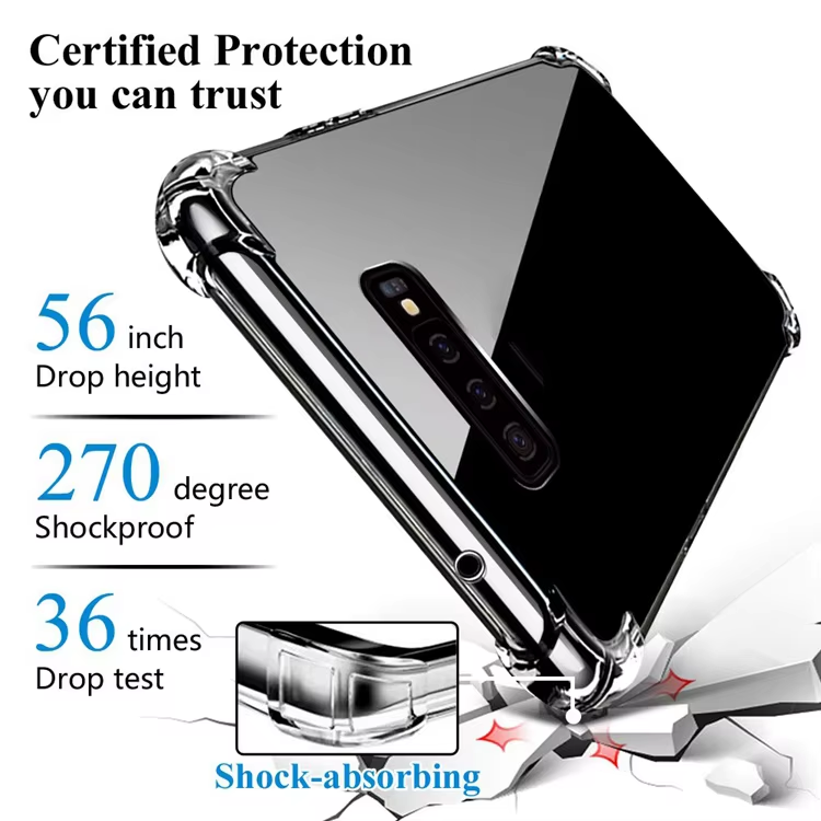 For Samsung Galaxy S10 | S10 5G | SupRShield Shockproof Tough Hard Gel Clear Transparent Anti knock Air Cushion Case Cover