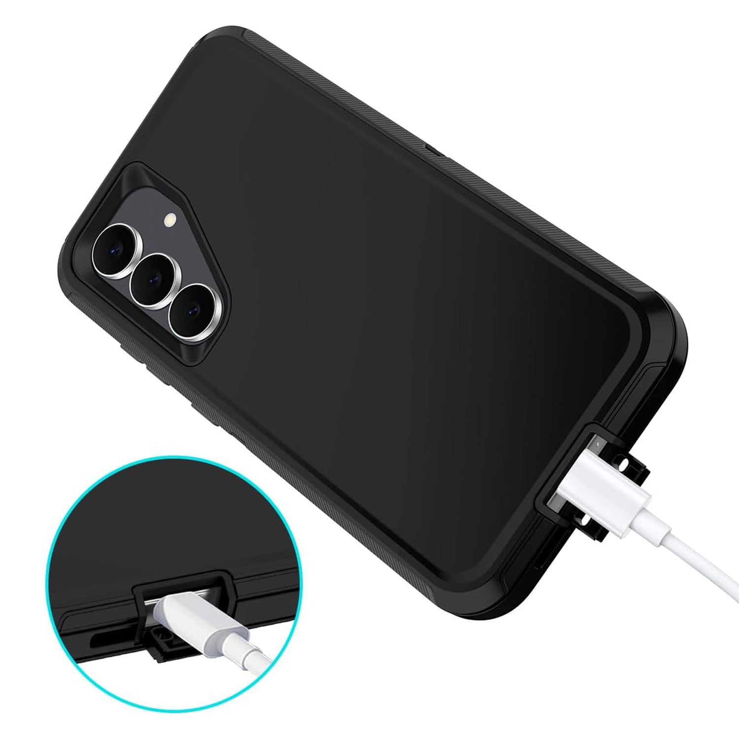 For Samsung Galaxy S24 S25 Ultra Plus FE Edge Case Drop Resistant Defender Tradies Heavy Duty Rugged Shockproof Tough Cover