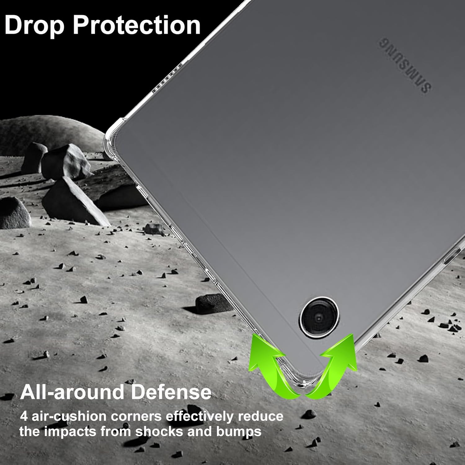 For Samsung Galaxy TAB A11+Plus X310 Heavy Duty Soft Clear Shockproof Case Cover