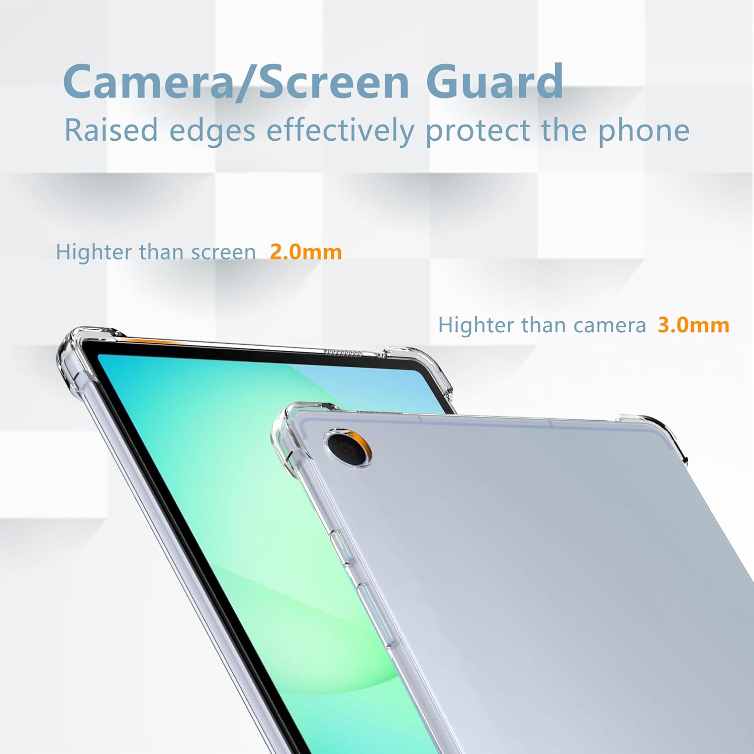 For Samsung Galaxy TAB A11+Plus X310 Heavy Duty Soft Clear Shockproof Case Cover