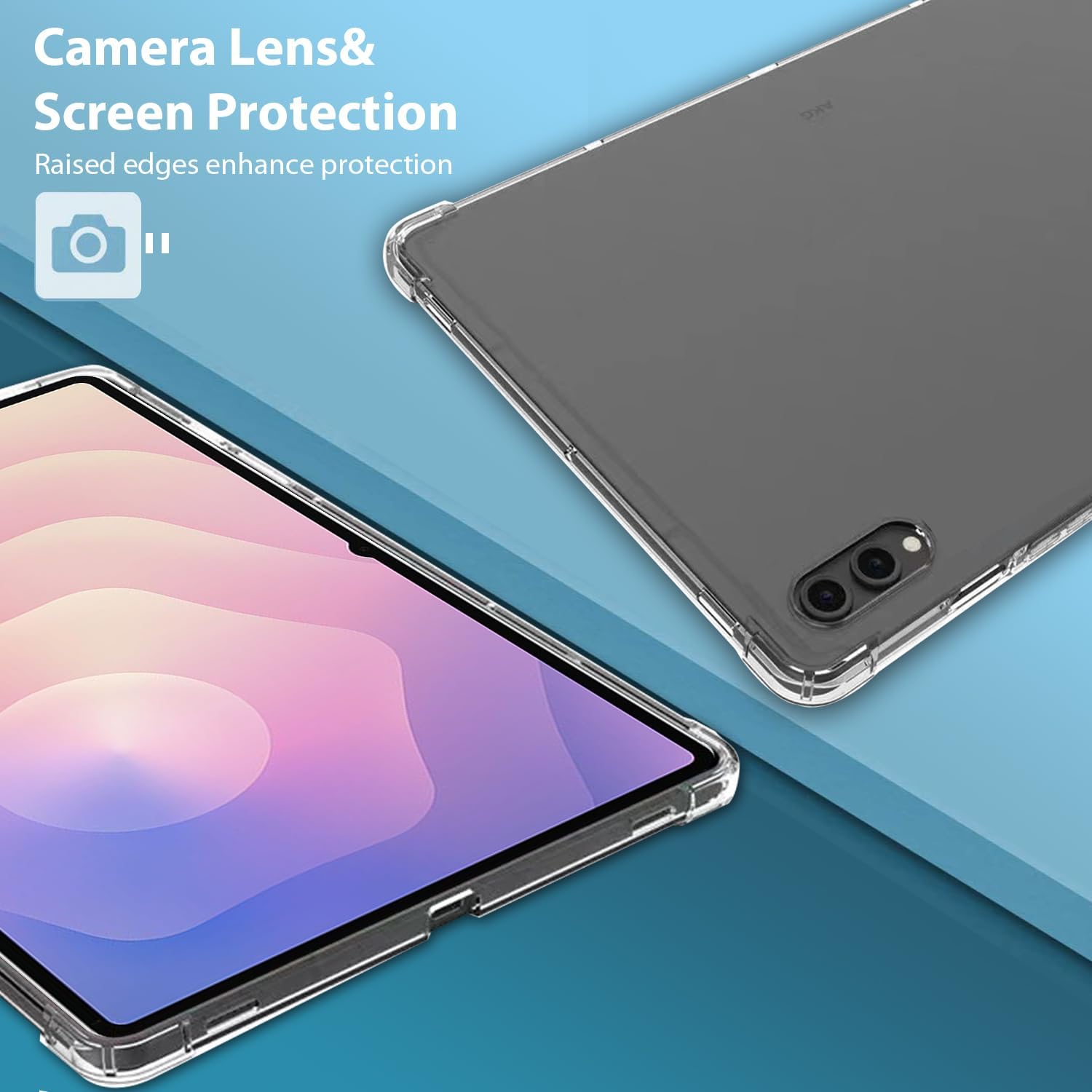 For Samsung Galaxy TAB S11 Ultra & S11 Clear Case Shockproof Heavy Duty Gel Clear Air Cushion Cover