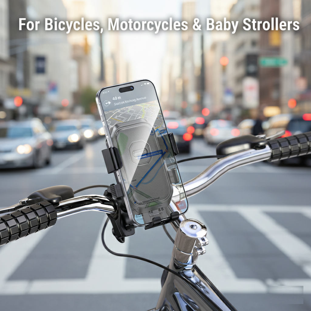 Borofone BH141 Bike Mount Heavy-Duty Smartphone Handle Bar Holder for Motorcycles & Bicycle