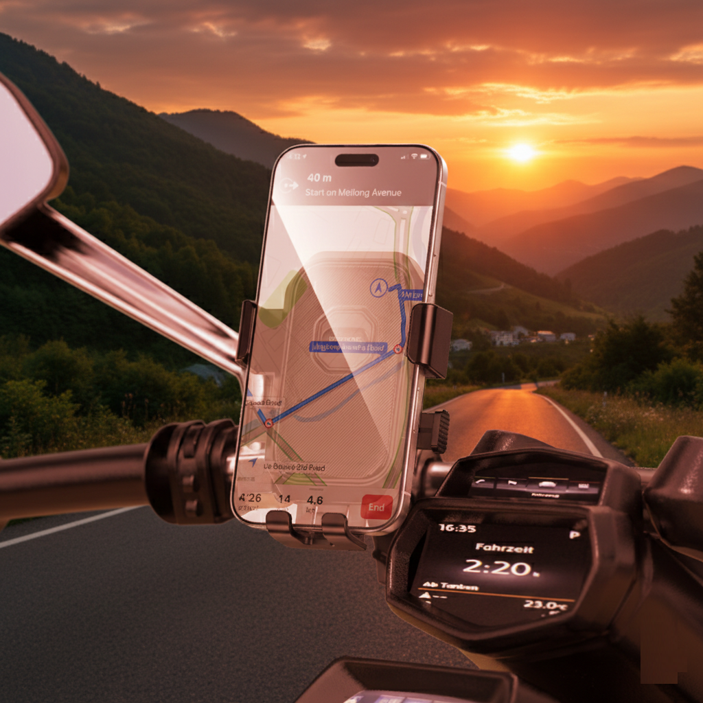 Borofone BH141 Bike Mount Heavy-Duty Smartphone Handle Bar Holder for Motorcycles & Bicycle