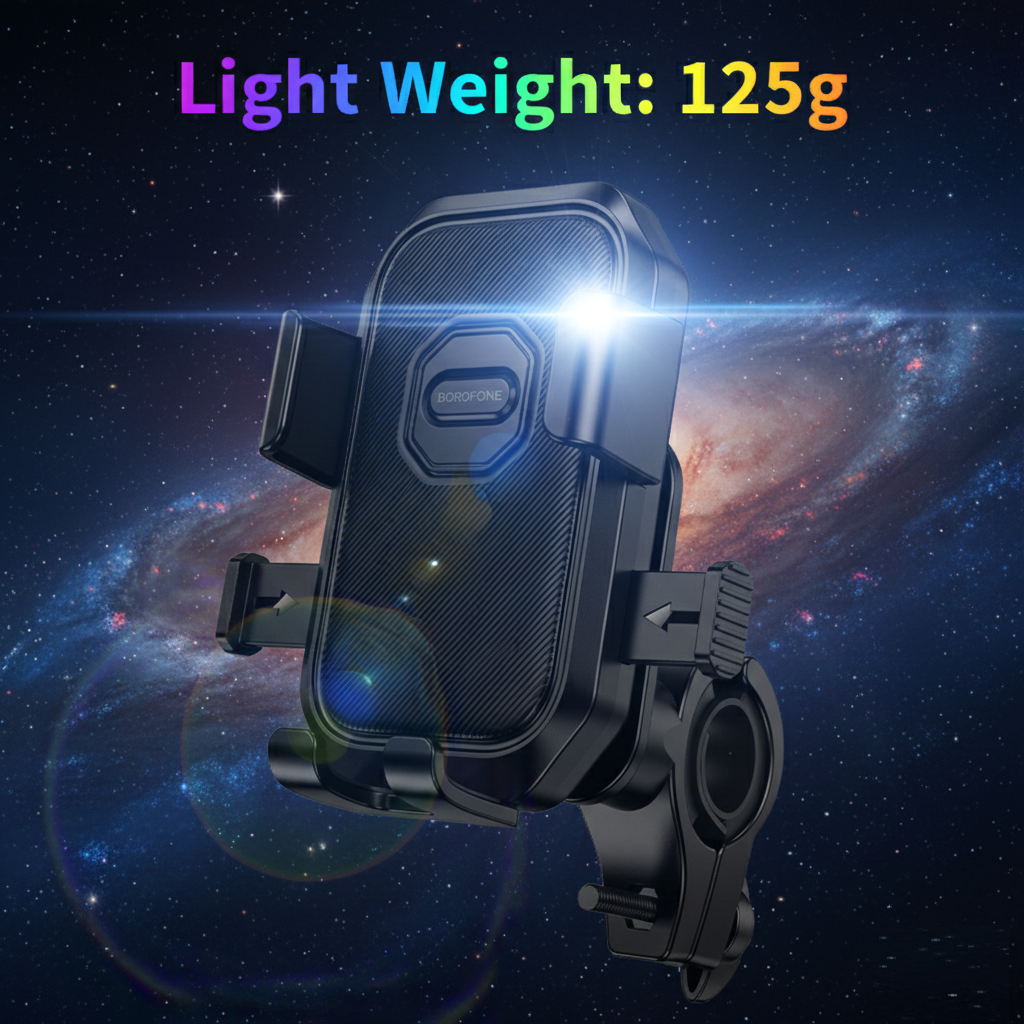 Borofone BH141 Bike Mount Heavy-Duty Smartphone Handle Bar Holder for Motorcycles & Bicycle