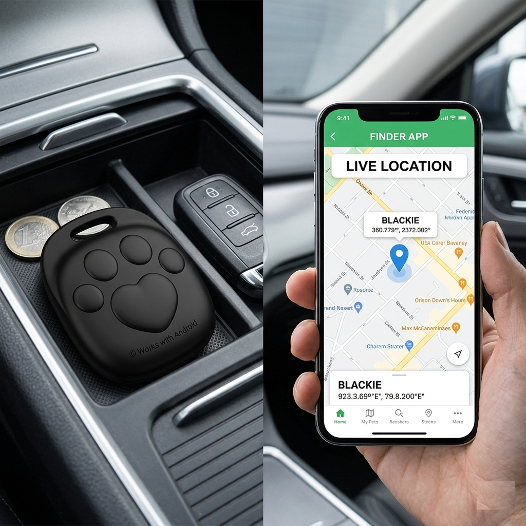 Borofone BC105 Anti-Lost Device GPS Tracker with Google Find Hub for Keys, Bags, Luggage, and Vehicles – Smart Locator